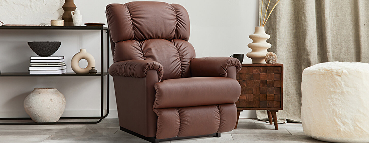 LaZBoy Pinnacle Leather Madras Chestnut Sallanır TV Koltuğu Yatsan