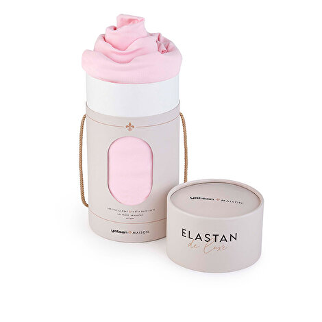Elastan De Luxe Lastikli Çarşaf & Yastık Kılıf Seti – Pembe 