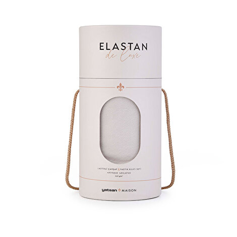 Elastan De Luxe Lastikli Çarşaf & Yastık Kılıf Seti – Taş Rengi