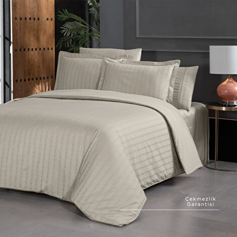 Yatsan Maison Jacquard Classy Bej Nevresim Takımı - 92 Tel