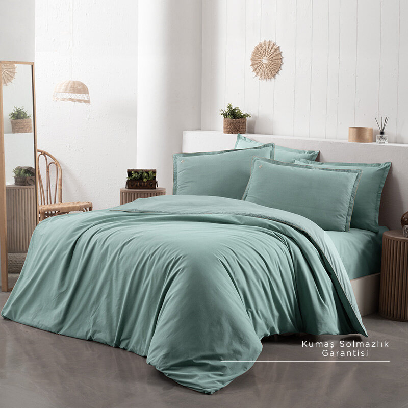Yatsan Maison Comfy And Cosy Yeşil Nevresim Takımı - 63 Tel