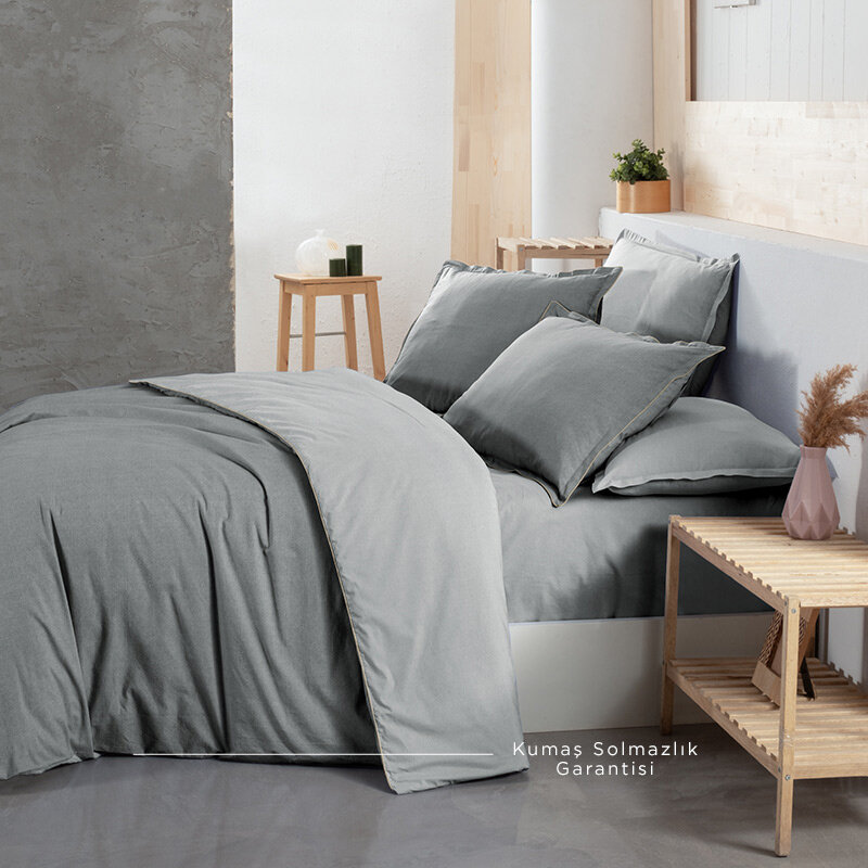 Yatsan Maison Comfy And Cosy Gri Nevresim Takımı - 63 Tel